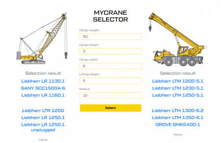 MYCRANE Selector goes live, offering world’s first free-access crane selection tool